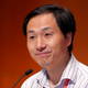 He Jiankui speaking in Hong Kong last year.